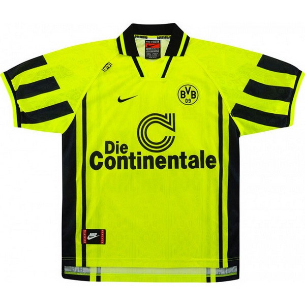 Tailandia Camiseta Borussia Dortmund 1ª Kit Retro 1996 1997 Amarillo
